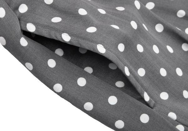 BLACK COMME des GARCONS Dot Printed Pleats Skirt K-127471_005