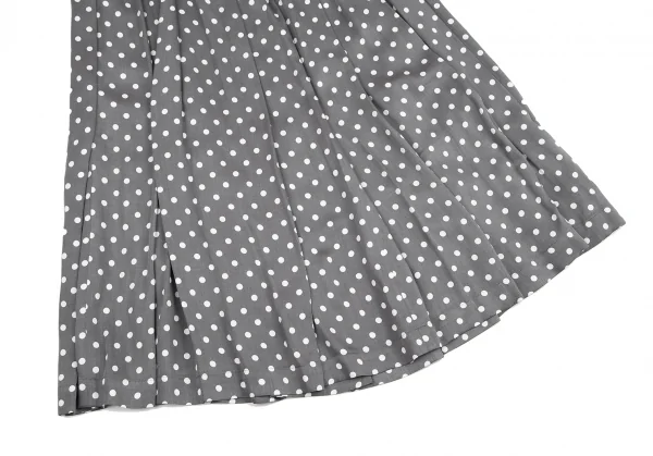 BLACK COMME des GARCONS Dot Printed Pleats Skirt K-127471_006