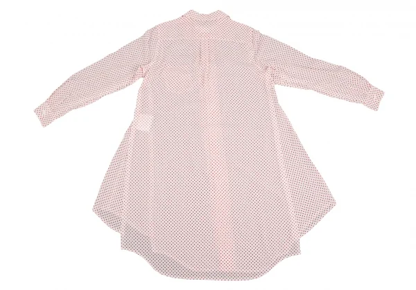 COMME des GARCONS Poly Round Collar Dot Long Shirt K-127472_011