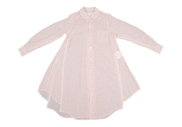 COMME des GARCONS Poly Round Collar Dot Long Shirt K-127472_002