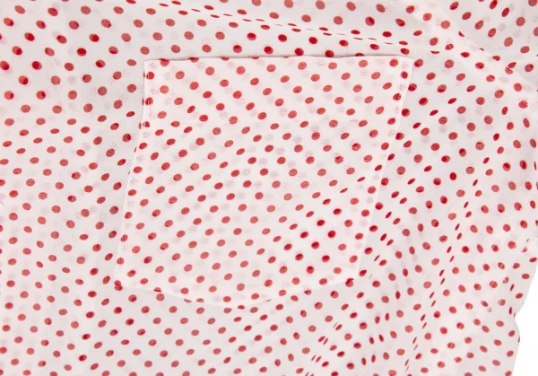 COMME des GARCONS Poly Round Collar Dot Long Shirt K-127472_007