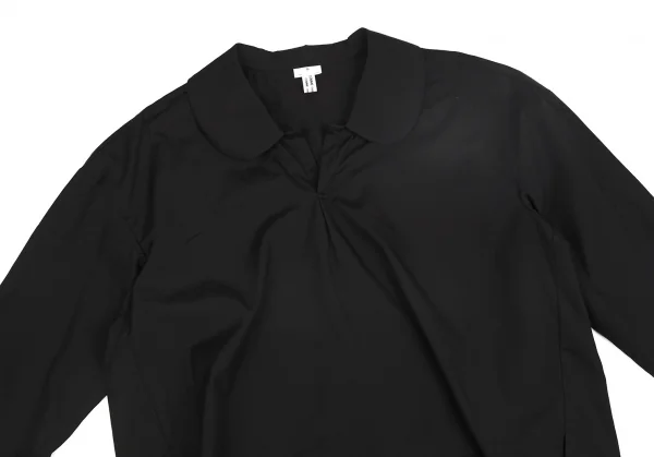 COMME des GARCONS Cotton Gabardine Round Collar Shirt K-127473_003