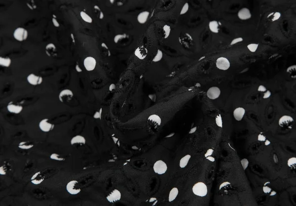 COMME des GARCONS Cotton Dot Floral Hole Design Shirt K-127474_012