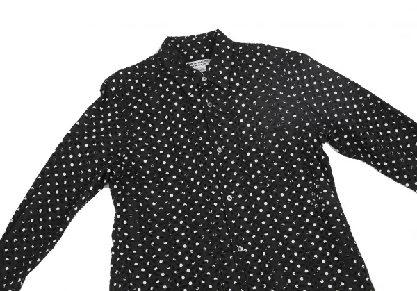 COMME des GARCONS Cotton Dot Floral Hole Design Shirt K-127474_003