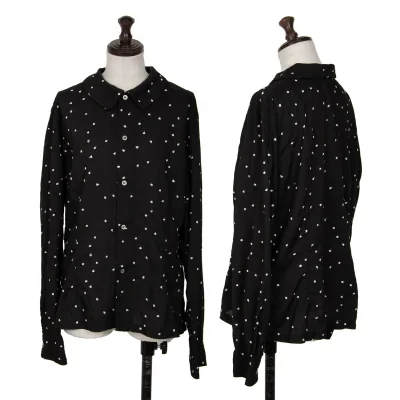 コムコム コムデギャルソンCOMME des GARCONS ポリドットエンブロイダリーシャツ