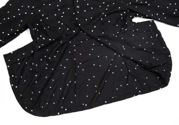 コムコム コムデギャルソンCOMME des GARCONS ポリドットエンブロイダリーセットアップ 黒白L・S K-127477_010