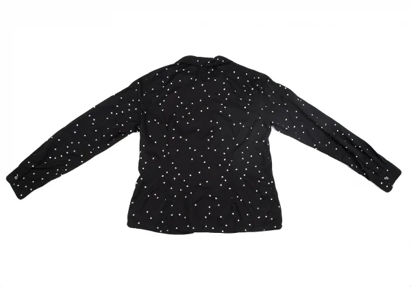コムコム コムデギャルソンCOMME des GARCONS ポリドットエンブロイダリーセットアップ 黒白L・S K-127477_011