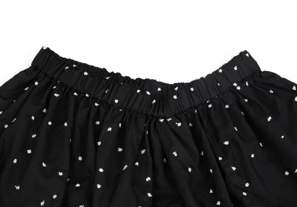 コムコム コムデギャルソンCOMME des GARCONS ポリドットエンブロイダリーセットアップ 黒白L・S K-127477_014