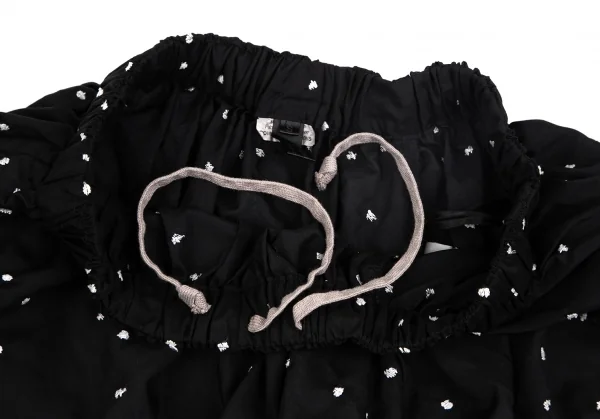 コムコム コムデギャルソンCOMME des GARCONS ポリドットエンブロイダリーセットアップ 黒白L・S K-127477_015