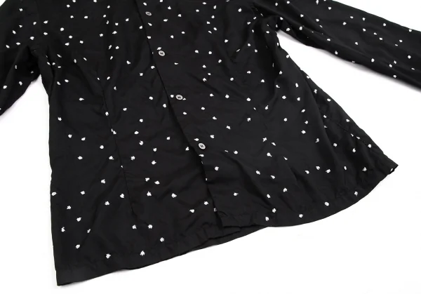 コムコム コムデギャルソンCOMME des GARCONS ポリドットエンブロイダリーセットアップ 黒白L・S K-127477_009