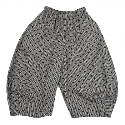 COMME des GARCONS Dot Printed Check Wide Pants