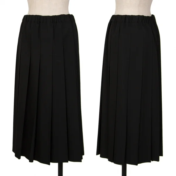 COMME des GARCONS COMME des GARCONS Wool Gaba Pleats Skirt Black S K-127489_001