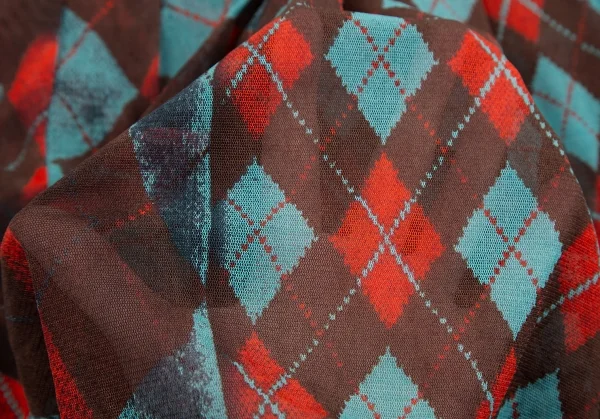 Jean-Paul GAULTIER FEMME Argyle Printed Mesh Skirt K-127513_012