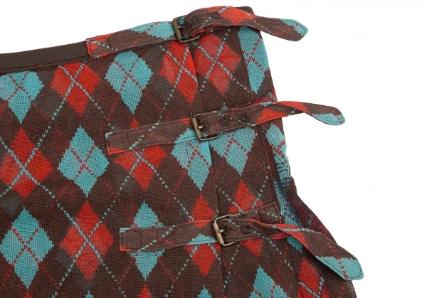 Jean-Paul GAULTIER FEMME Argyle Printed Mesh Skirt K-127513_004