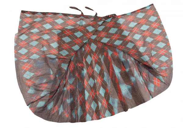 Jean-Paul GAULTIER FEMME Argyle Printed Mesh Skirt K-127513_006
