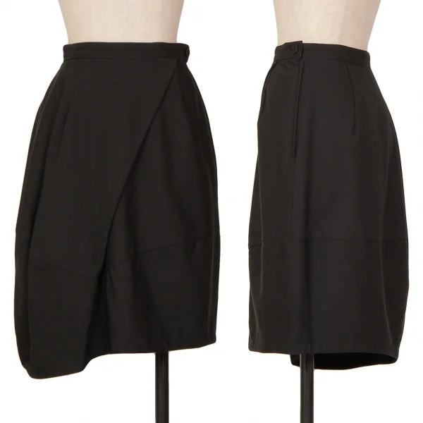 トリココムデギャルソンtricot COMME des GARCONSウールギャバダブルボタンピークドラペルセットアップ 黒M K-127529_011