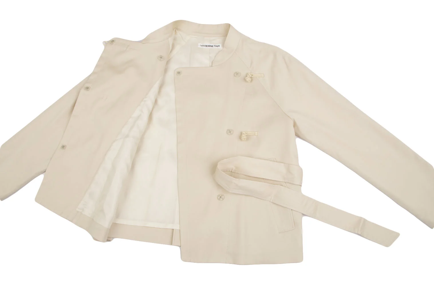 VIVIENNE TAMヴィヴィアンタム　スプリングコート　チャイナボタン　S VIVIENNE TAMヴィヴィアンタム スプリングコート チャイナボタン