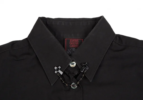 Jean-Paul GAULTIER CLASSIQUE Cross Collar Chain Shirt K-127565_004