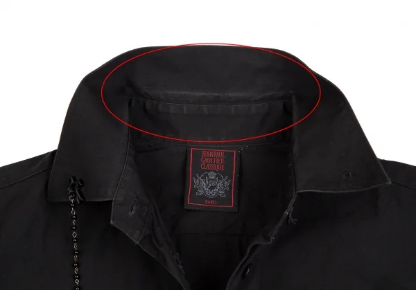 Jean-Paul GAULTIER CLASSIQUE Cross Collar Chain Shirt K-127565_005
