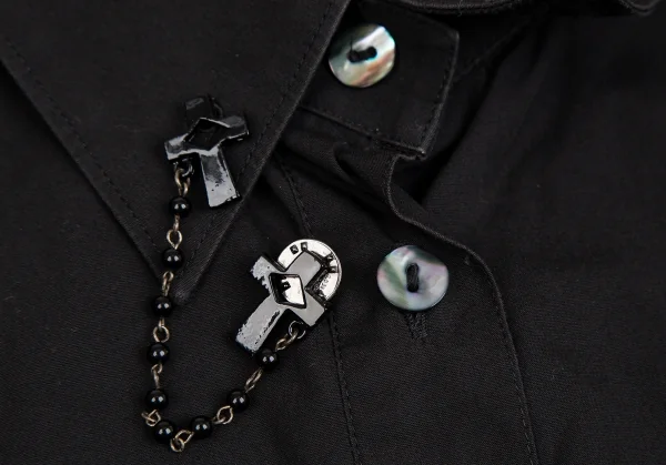 Jean-Paul GAULTIER CLASSIQUE Cross Collar Chain Shirt K-127565_007