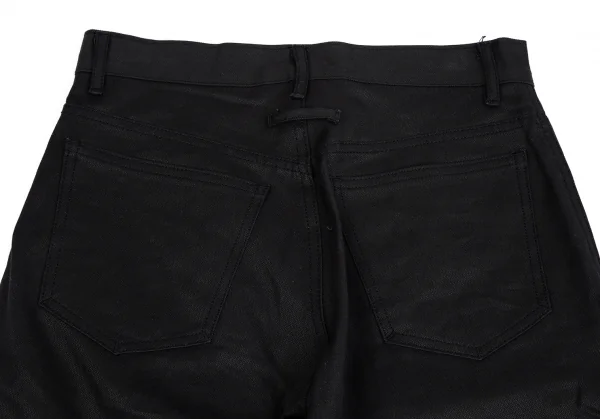 ジャンポールゴルチエ オムJean Paul GAULTIER HOMME ポリウレタン刺繍貼り付けパンツ 黒茶44 K-127570_014