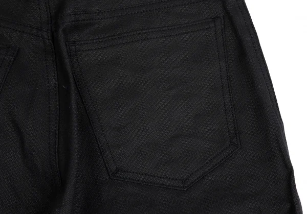 ジャンポールゴルチエ オムJean Paul GAULTIER HOMME ポリウレタン刺繍貼り付けパンツ 黒茶44 K-127570_016