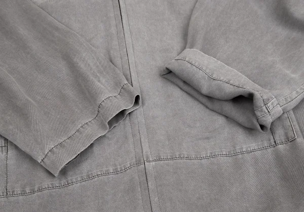 Y's Printed Hoodie Zipper Coat K-127589_010