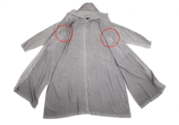 Y's Printed Hoodie Zipper Coat K-127589_013