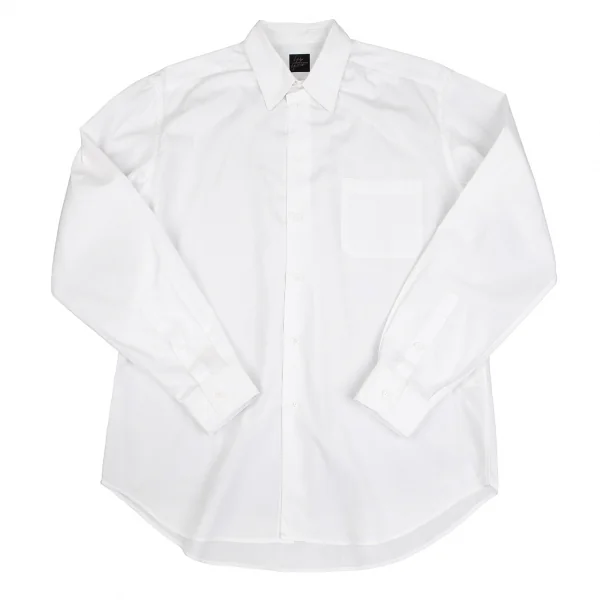 YOHJI YAMAMOTO COSTUME D'HOMME Cotton Long Sleeve Shirt White 3 K-127594_001