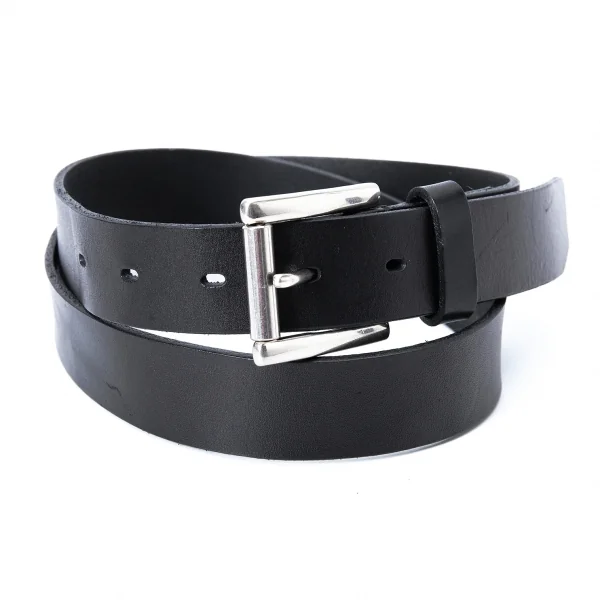 Yohji Yamamoto POUR HOMME Leather Belt Black  K-127600_001