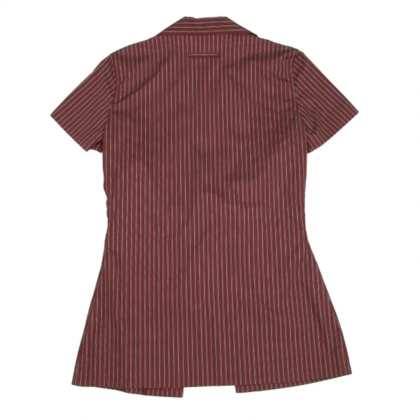 Jean-Paul GAULTIER FEMME Flint Pinned Stripe Short Sleeve Shirt K-127604_010