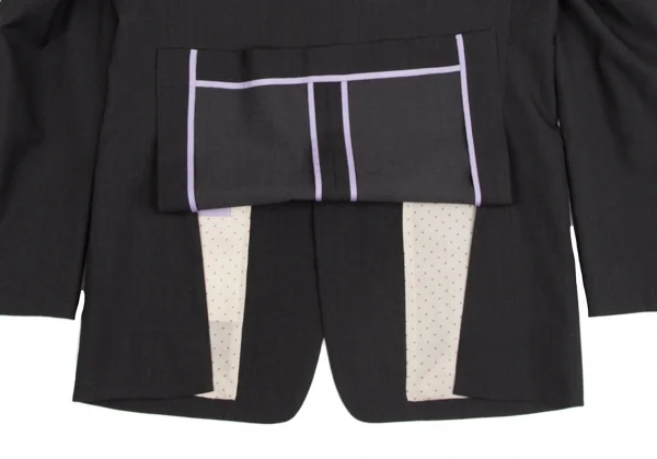 COMME des GARCONS HOMME DEUX Silk Blended Wool Jacket K-127621_011