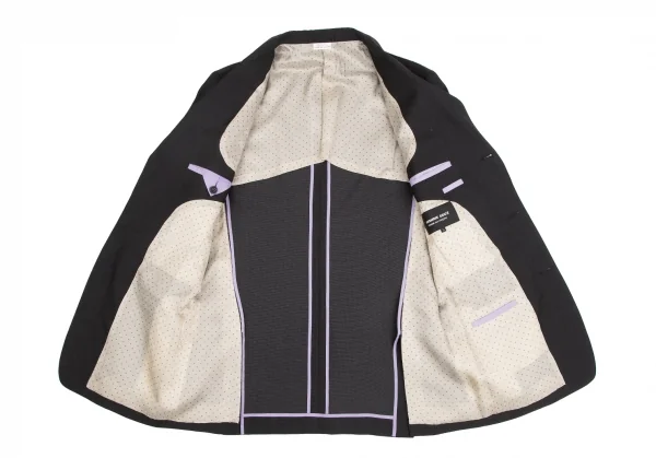 コムデギャルソン オムドゥCOMME des GARCONS HOMME DEUX シルク混ウールセットアップスーツ チャコールL K-127623_008