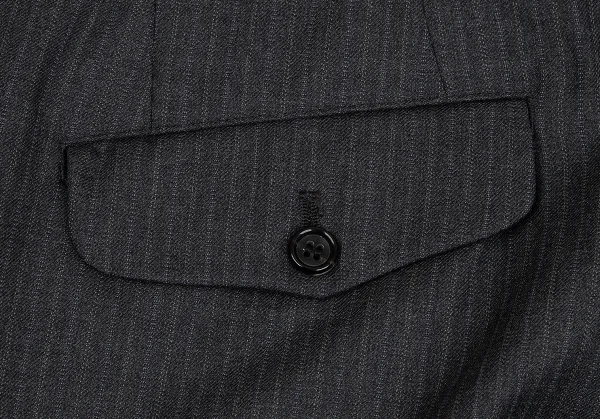 コムデギャルソン オムCOMME des GARCONS HOMME ウールストライプパンツ グレーM K-127626_010