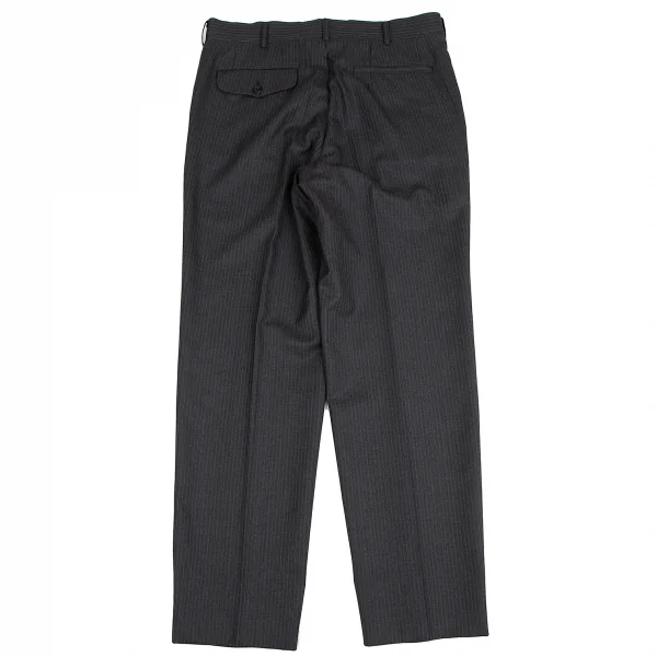 コムデギャルソン オムCOMME des GARCONS HOMME ウールストライプパンツ グレーM K-127626_009