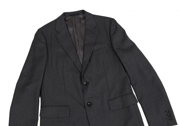 コムデギャルソン オムCOMME des GARCONS HOMME ウールストライプセットアップスーツ グレーM K-127627_003