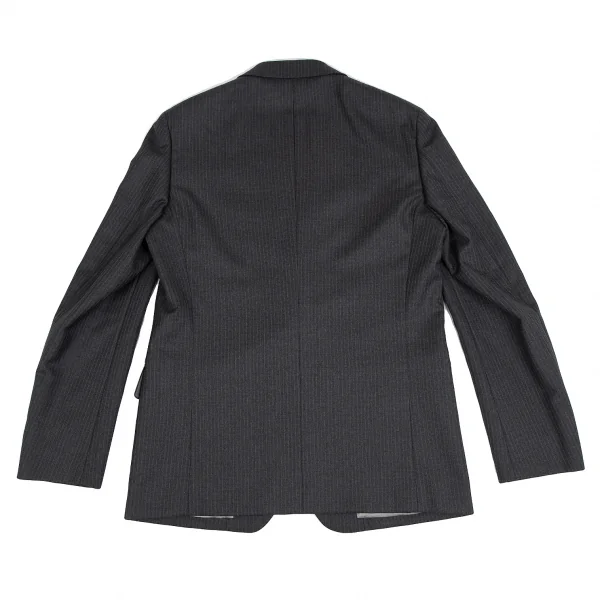 コムデギャルソン オムCOMME des GARCONS HOMME ウールストライプセットアップスーツ グレーM K-127627_009