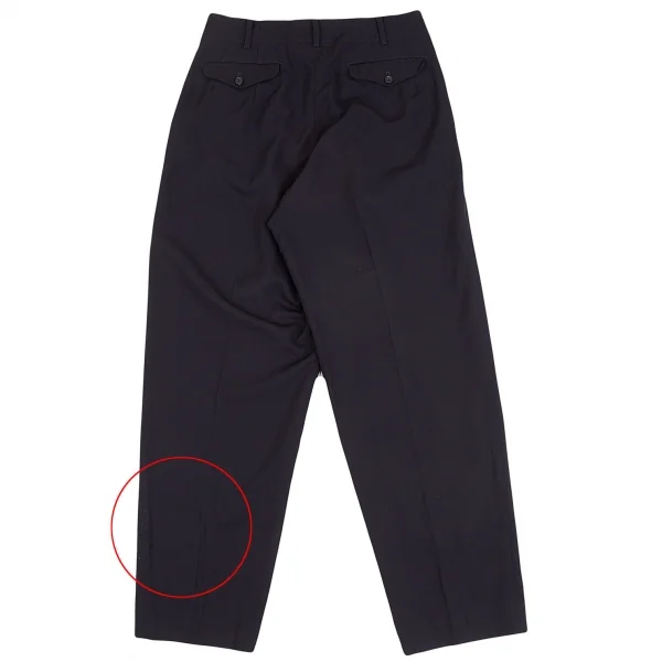 ヨウジヤマモト プールオムYohji Yamamoto POUR HOMME ウールギャバダブルセットアップスーツ 紺L・M K-127637_015