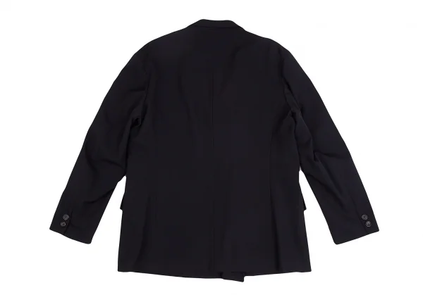 ヨウジヤマモト プールオムYohji Yamamoto POUR HOMME ウールギャバダブルセットアップスーツ 紺L・M K-127637_008