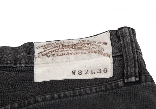 Yohji Yamamoto POUR HOMME Washed Cotton Straight Pants K-127639_015