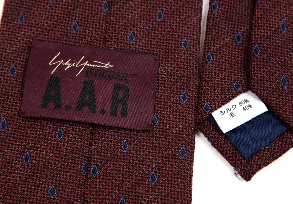 Yohji Yamamoto DURBAN A.A.R  Silk Wool Knit Tie K-127643_006