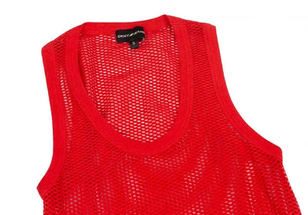 DKNY JEANS Cotton Mesh Long Sleeveless Shirt K-127646_004