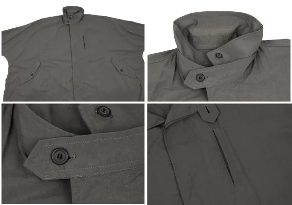 ISSEY MIYAKE MEN Nylon Squid Coat K-127653_003
