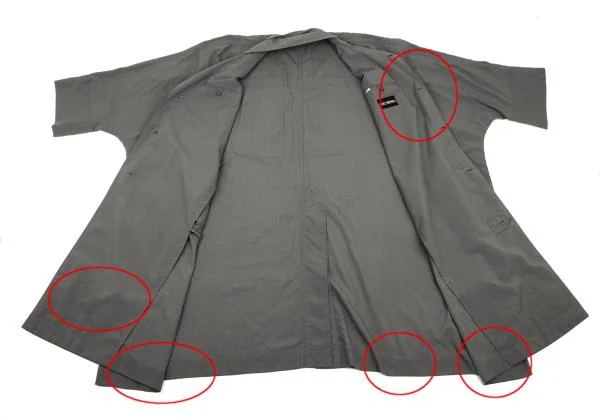 ISSEY MIYAKE MEN Nylon Squid Coat K-127653_013