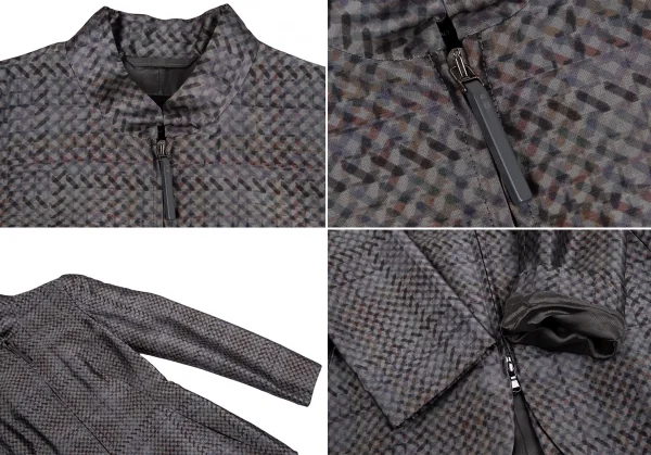 EMPORIO ARMANI Check Layered Jacket & Balloon Skirt K-127657_005