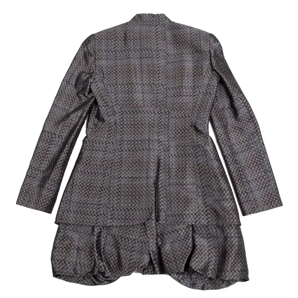 EMPORIO ARMANI Check Layered Jacket & Balloon Skirt K-127657_010
