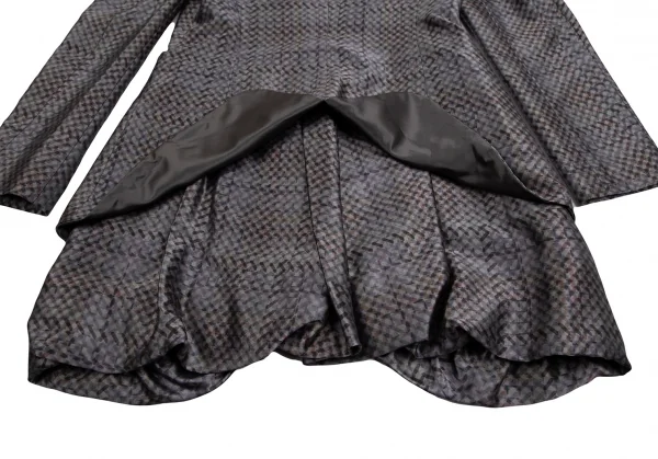 EMPORIO ARMANI Check Layered Jacket & Balloon Skirt K-127657_011