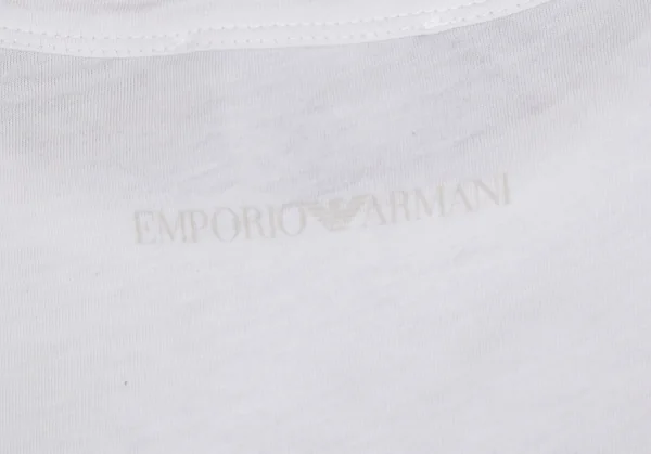 EMPORIO ARMANI Checker Logo Printed T-shirt K-127684_012