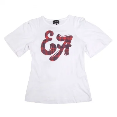 EMPORIO ARMANI Checker Logo Printed T-shirt