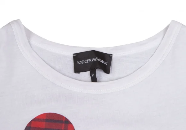 EMPORIO ARMANI Checker Logo Printed T-shirt K-127684_003